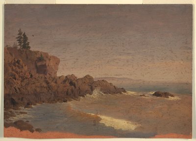 Kresba, ostrov Grand Manan, Kanada, asi 1850 od Frederic Edwin Church