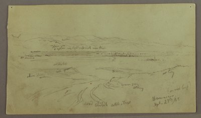 Kresba, Hills and Plains, 29. dubna 1868 od Frederic Edwin Church