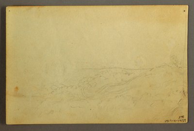 Kresba, Dům v lese u potoka, duben 1845 od Frederic Edwin Church