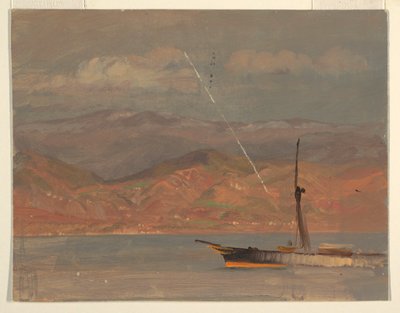 Kresba, italské pobřeží u Messinské úžiny, červenec 1868 od Frederic Edwin Church