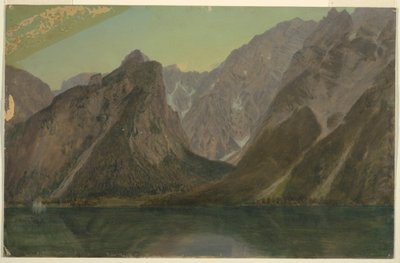 Kresba, Koenigseee, u Berchtesgadanu, Bavorsko, 1868 od Frederic Edwin Church