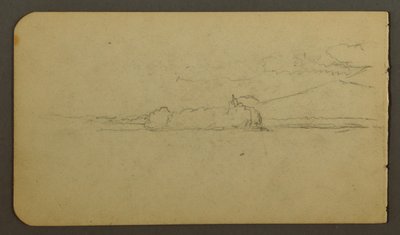 Kresba, jezero při pohledu k hoře Katahdin, 1878 od Frederic Edwin Church