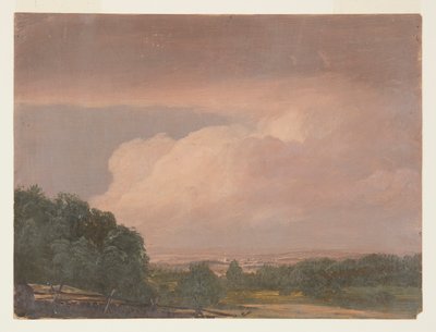 Kresba, krajina (pravděpodobně Hudson Valley), 1860-70 od Frederic Edwin Church