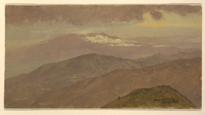 Kresba, Krajina, srpen 1865 od Frederic Edwin Church