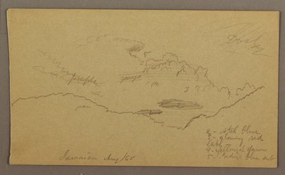 Kresba, krajina, květen-srpen 1865 od Frederic Edwin Church