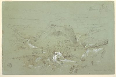 Kresba, Krajina poblíž Guarandy, Ekvádor, 5. června 1857 od Frederic Edwin Church
