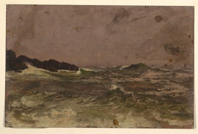 Kresba, pobřeží státu Maine, 1845-50 od Frederic Edwin Church