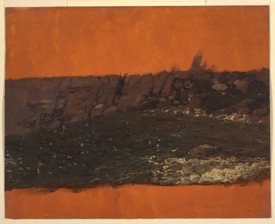 Kresba, pobřeží státu Maine, asi 1850 od Frederic Edwin Church