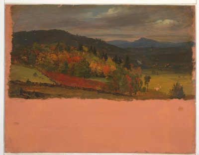 Kresba, Maine nebo Stockbridge, Mass. pohled, září 1848 od Frederic Edwin Church