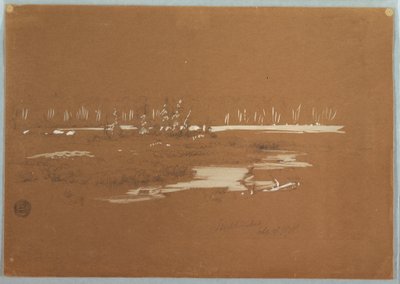 Kresba, Bažinatá krajina u Millinocket, 20. září 1878 od Frederic Edwin Church