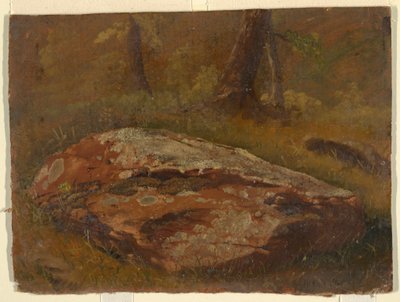 Kresba, Mossy Rock, srpen 1845 od Frederic Edwin Church