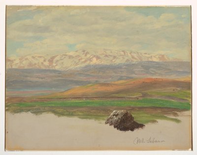 Kresba, Mount Lebanon, květen 1868 od Frederic Edwin Church