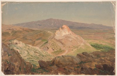 Kresba, hora Pentelicus, duben 1869 od Frederic Edwin Church
