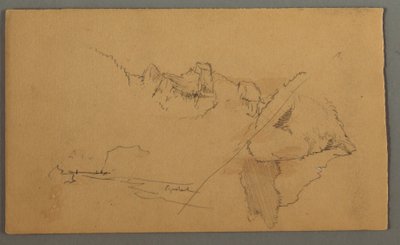 Kresba, Vrcholky hor, 1868 od Frederic Edwin Church