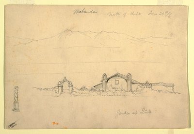 Kresba, Pohoří s Mohandou, severně od Quita (), 24. června 1857 od Frederic Edwin Church