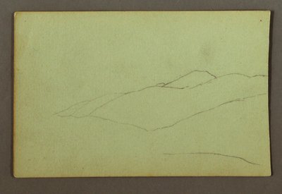 Kresba, Horský hřeben, pravděpodobně 1856 od Frederic Edwin Church