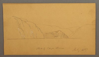 Kresba, Horský záliv, 21. července 1859 od Frederic Edwin Church