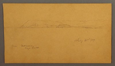 Kresba, Hornaté pobřeží, 21. července 1859 od Frederic Edwin Church