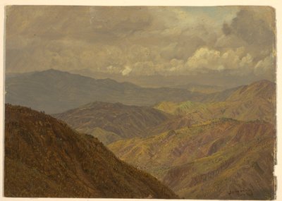Kresba, Horská krajina, červenec 1865 od Frederic Edwin Church