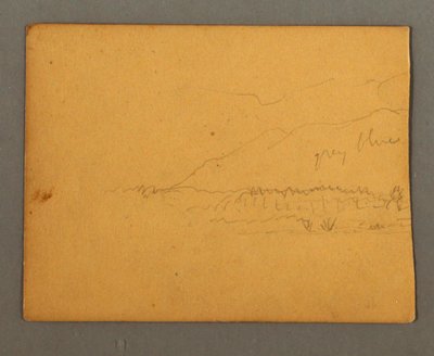 Kresba, Hory, pravděpodobně 1856 od Frederic Edwin Church