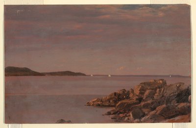 Kresba, Mt. Desert Island, pobřeží Maine, 1850 od Frederic Edwin Church