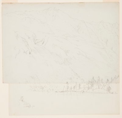 Kresba, hora Katadhin, Maine, 1870-78 od Frederic Edwin Church