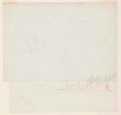 Kresba, Mt. Katahdin, Maine, 1870-78 od Frederic Edwin Church