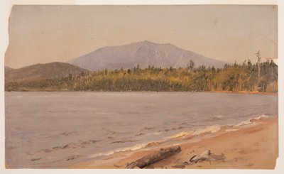 Kresba, hora Katahdin od rybníka Togue, pravděpodobně 1878 od Frederic Edwin Church