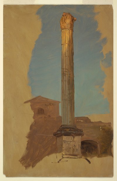 Kresba, Řím, klasický sloup, 1868-69 od Frederic Edwin Church