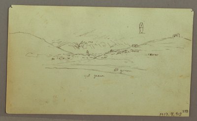 Kresba, Ruiny, 27. dubna 1868 od Frederic Edwin Church