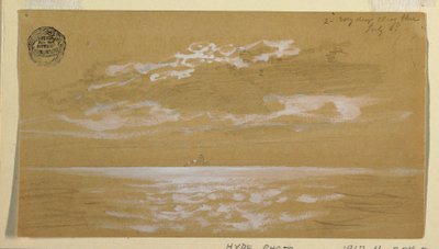 Kresba, Mořská krajina, Newfoundland, 6. července 1859 od Frederic Edwin Church