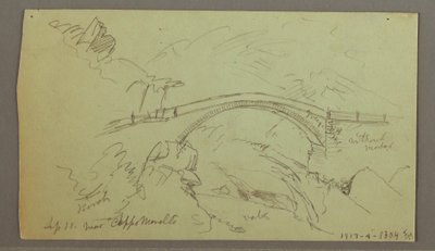 Kresba, Svatyně v lese, září 1868 od Frederic Edwin Church