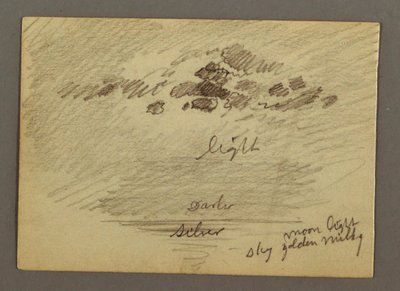 Kresba, Náčrtky z Blízkého východu, včetně Suezského průplavu, leden 1868 od Frederic Edwin Church