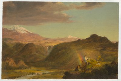 Kresba, Jihoamerická krajina, 1854 od Frederic Edwin Church