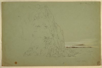 Kresba, "Jižní hlava", 1851 od Frederic Edwin Church