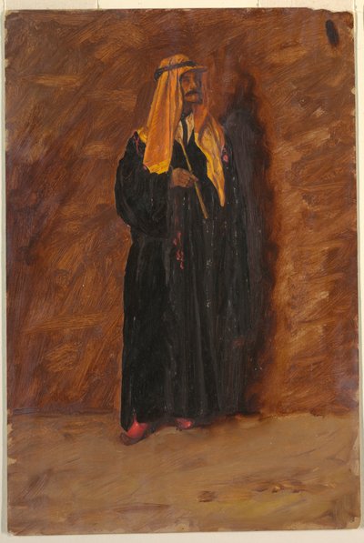 Kresba, Studie stojícího beduína, 1868 od Frederic Edwin Church