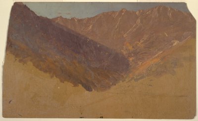 Kresba, Studie Velké pánve, hora Katahdin, 1860-70 od Frederic Edwin Church