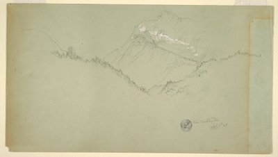 Kresba, vrchol Watzmann, nedaleko Berchtesgadenu, 9. července 1868 od Frederic Edwin Church