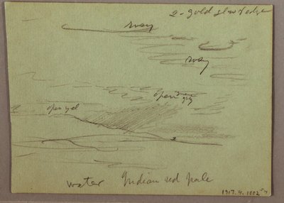Kresba, západ slunce, dítě jí, 22. prosince 1870 od Frederic Edwin Church