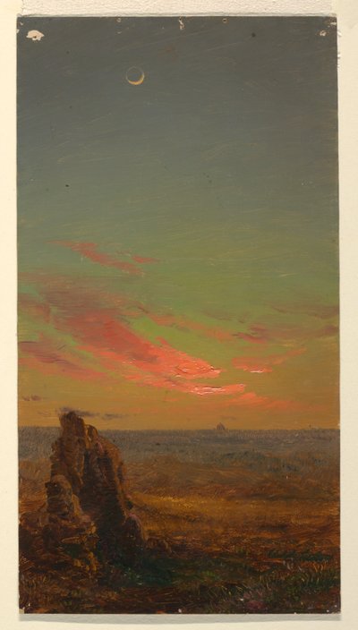 Kresba, Západ slunce u Říma, 1868-69 od Frederic Edwin Church