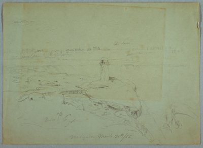 Kresba, Terrapin Point, 20. března 1856 od Frederic Edwin Church