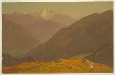 Kresba, Goell, u Berchtesgedenu, 1868 od Frederic Edwin Church