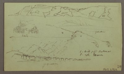 Kresba, Valley, duben, pravděpodobně 1868 od Frederic Edwin Church