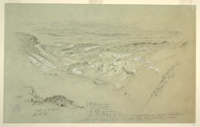 Kresba, Údolí El Arabah, 21. února 1868 od Frederic Edwin Church