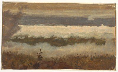 Kresba, Pohled na mraky z vrcholu hory Catskill, 1844-45 od Frederic Edwin Church