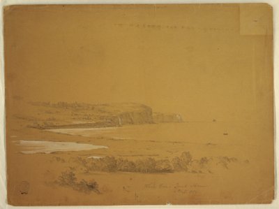 Kresba, Velrybí zátoka, ostrov Grand Manan, Kanada, září 1851 od Frederic Edwin Church