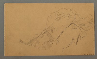 Kresba, Zalesněné vrcholy, 27. července 1868 od Frederic Edwin Church