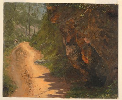 Kresba, Woodland Path, Jamajka, červen 1865 od Frederic Edwin Church