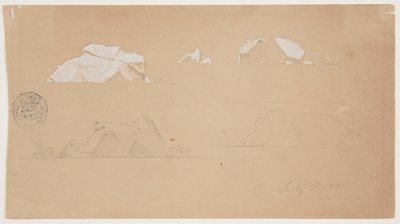Plovoucí ledovce od Frederic Edwin Church