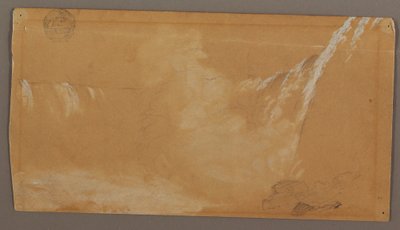 Větší část Horseshoe Falls, při pohledu z kanadské strany řeky Niagara od Frederic Edwin Church
